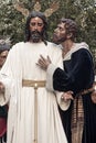 brotherhood of the kiss of Judas, Holy Week in Seville, Spain Royalty Free Stock Photo