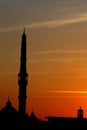 mosque and church in cairo in egypt in africa Royalty Free Stock Photo