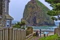 Brothers at Cannon Beach on Oregon Coast