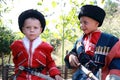 Brothers in Cossack costumes