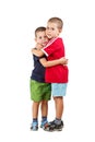 Brothers embracing each other Royalty Free Stock Photo