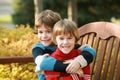 Brothers Hugging Royalty Free Stock Photo