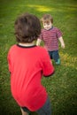 Brothers playing together Royalty Free Stock Photo