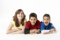 Brothers And Sister In Studio Royalty Free Stock Photo