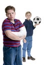 Brothers Sports Injury Royalty Free Stock Photo