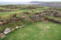 The Brough of Birsay, Orkney, Scotland a 6th - 8th century Pictish and Norse settlement on a tidal island Royalty Free Stock Photo