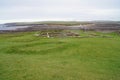 The Brough of Birsay, Orkney, Scotland a 6th - 8th century Pictish and Norse settlement on a tidal island Royalty Free Stock Photo