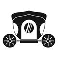 Brougham icon, simple style