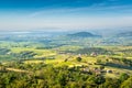 Brouilly mount and landscape of Beaujolais, France Royalty Free Stock Photo