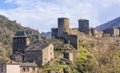 Brousse-le-Chateau in the Aveyron department in southern France Royalty Free Stock Photo