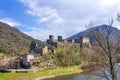 Brousse-le-Chateau in the Aveyron department in southern France Royalty Free Stock Photo