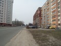 BROVARY, UKRAINE - APRIL 2, 2011. People on the streets in city