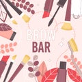 Brow Bar and Beauty Salon Presentation Poster