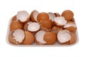 Brown egg shell Royalty Free Stock Photo