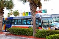 Broward County Transit bus on East Oakland Park Boulevard & North Federal Highway