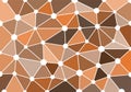 Brown abstract geometric background with triangles, circles and lines for wallpaper, backdrop, banner and illustration. Vector. Royalty Free Stock Photo