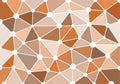 Brown abstract geometric background with triangles, circles and lines for wallpaper, backdrop, banner and illustration. Vector. Royalty Free Stock Photo
