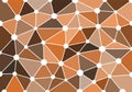 Brown abstract geometric background with triangles, circles and lines for wallpaper, backdrop, banner and illustration. Vector. Royalty Free Stock Photo