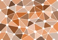 Brown abstract geometric background with triangles, circles and lines for wallpaper, backdrop, banner and illustration. Vector. Royalty Free Stock Photo