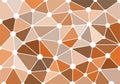 Brown abstract geometric background with triangles, circles and lines for wallpaper, backdrop, banner and illustration. Vector. Royalty Free Stock Photo