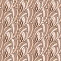 Brown abstract seamless pattern