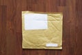 Brown air bubble envelope