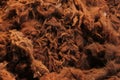 Brown Alpaca wool at a shop Royalty Free Stock Photo