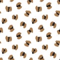 Brown Animal Leopard Seamless Pattern Background