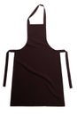 Brown apron isolated on white Royalty Free Stock Photo