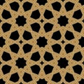 Brown Arabic Seamless Pattern