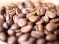 brown arabica coffee bean roast level medium taste delicate lively bright seed caffeine espresso drink food cafe beverage Chiang Royalty Free Stock Photo