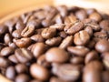 brown arabica coffee bean roast level medium taste delicate lively bright seed caffeine espresso drink food cafe beverage Chiang Royalty Free Stock Photo