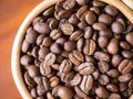 brown arabica coffee bean roast level medium taste delicate lively bright seed caffeine espresso drink food cafe beverage Chiang Royalty Free Stock Photo