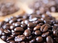 brown arabica coffee bean roast 3 level medium to dark different taste seed caffeine espresso drink food cafe beverage Chiang Rai Royalty Free Stock Photo