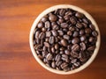 brown arabica coffee bean roast level medium to dark taste seed single origin caffeine espresso drink food cafe beverage Chiang Royalty Free Stock Photo