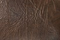 Brown Artifical Leather Cracked Abstract Upholstery Pattern Old Texture Background Surface Vintage