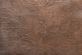 Brown Artifical Leather Cracked Abstract Upholstery Pattern Old Texture Background Surface Vintage