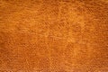 Brown artificial or synthetic leather background with neat texture and copy space Royalty Free Stock Photo