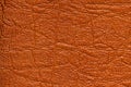 Brown artificial or synthetic leather background with neat texture and copy space Royalty Free Stock Photo