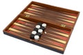 Brown Backgammon game board