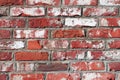 Brown background of unusual building brick Royalty Free Stock Photo