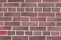 Brown background of unusual building brick Royalty Free Stock Photo