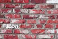 Brown background of unusual building brick Royalty Free Stock Photo