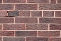 Brown background of unusual building brick Royalty Free Stock Photo