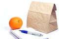Brown bag lunch meeting Royalty Free Stock Photo