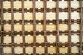 Brown bamboo basket pattern texture background Royalty Free Stock Photo