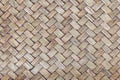 Brown bamboo woven texture background Royalty Free Stock Photo