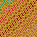 Brown Batik Pattern Wallpaper