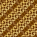 Brown Batik Pattern Wallpaper