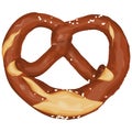 brown bavarian pretzel